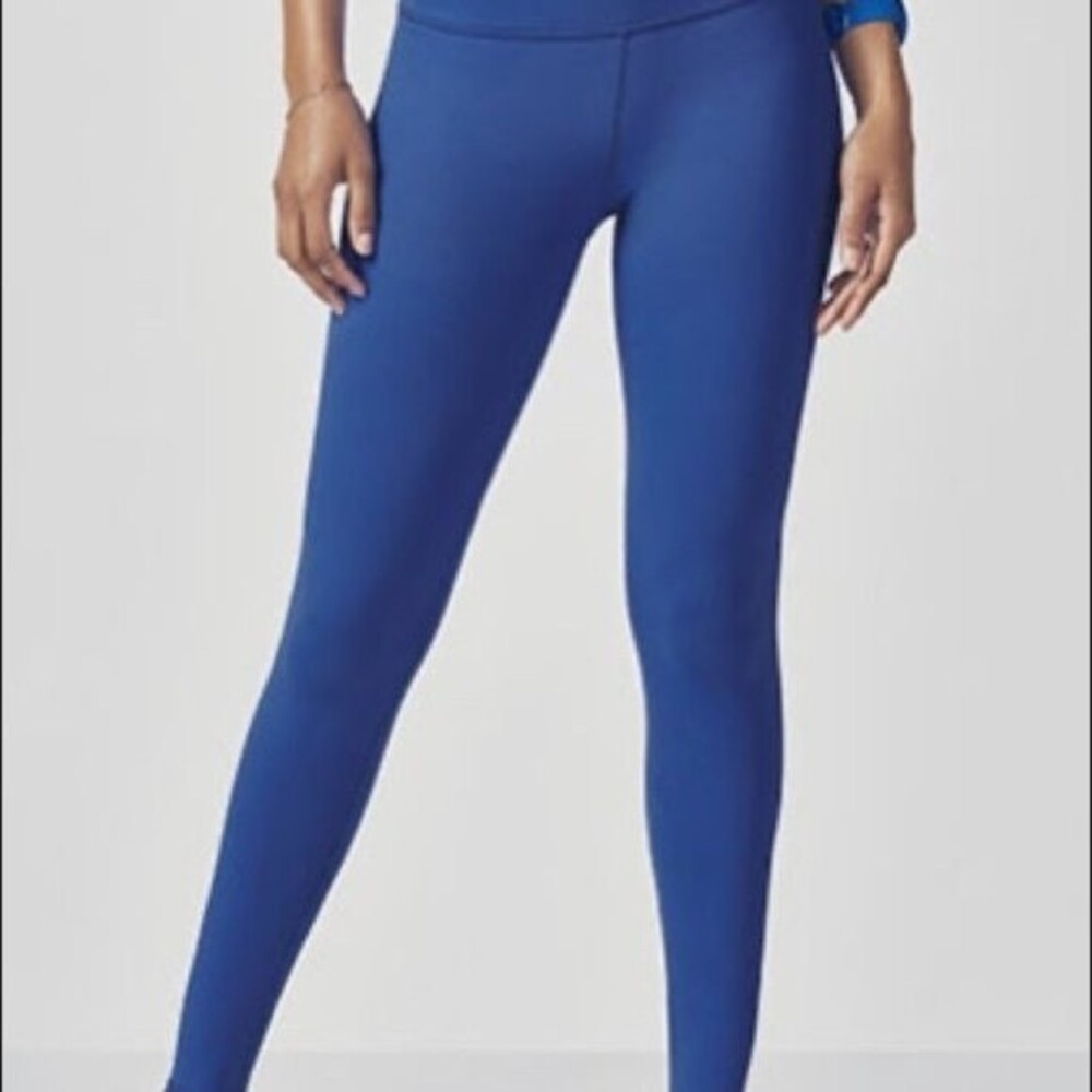 Fabletics Define Mid-Rise Royal Purple Leggings - size Small
